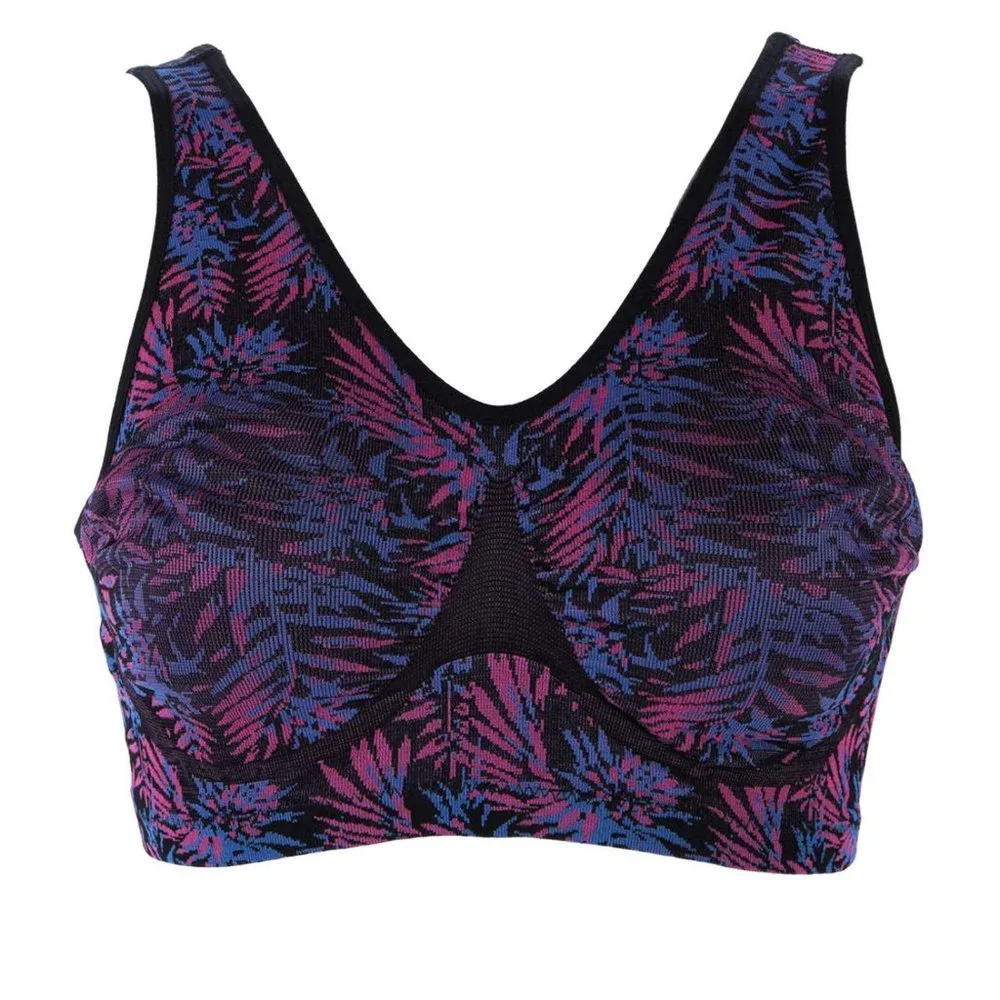 Rhonda Shear Jacquard Ahh Bra with Removable Pads MEDIUM (RS-12) - Picture 4 of 5